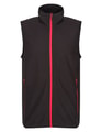Heren Fleece Bodywarmer Regatta TRF695 zwart-classic red